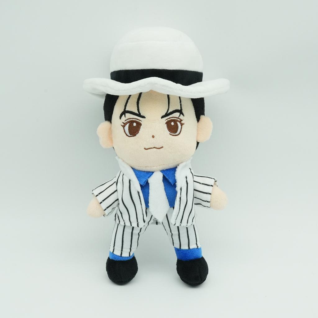 New Michael Plush Doll Cool Star Classic White Stripe Suit Stuffed Doll Singer Peripherals Plushie Fans Birthday Gifts