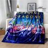 Одеяла с принтом рок-группы Imagine Dragons, фланелевое теплое одеяло, мягкое уютное одеяло, дорожные одеяла, подкладка для кровати, подарок на день рождения