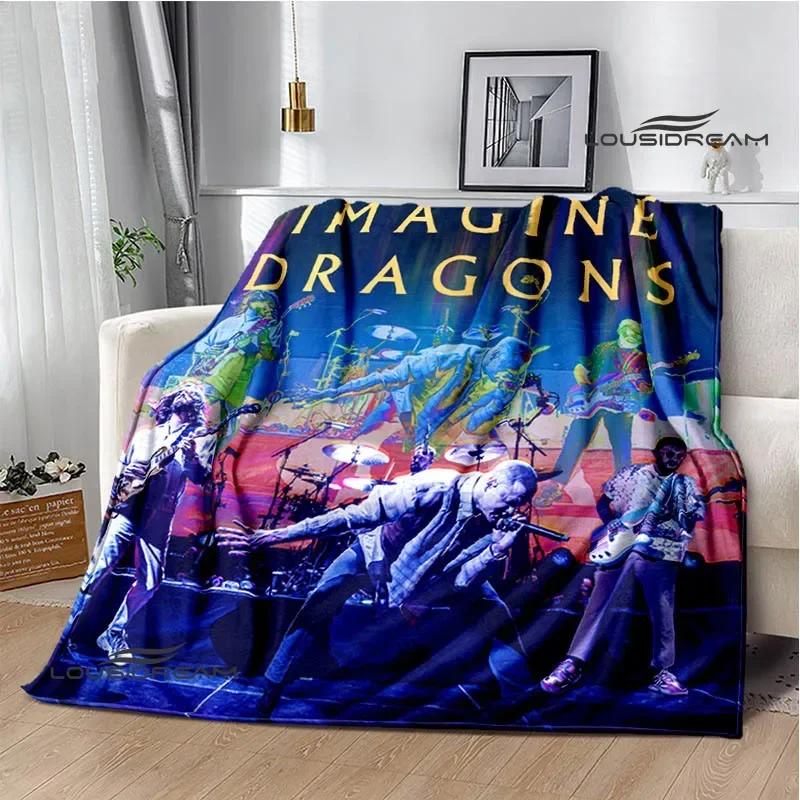 Одеяла с принтом рок-группы Imagine Dragons, фланелевое теплое одеяло, мягкое уютное одеяло, дорожные одеяла, подкладка для кровати, подарок на день рождения