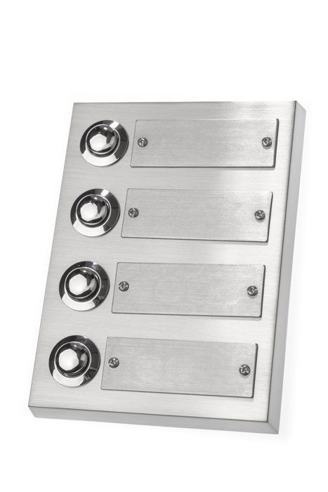 Sonnette - huber - 12014 - zinc moulé - bouton-poussoir laiton - installation facile