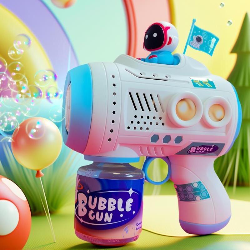 Popular Kid's 32-Hole Electric Bubble Gun - Automatic Handheld Toy for Bubbles