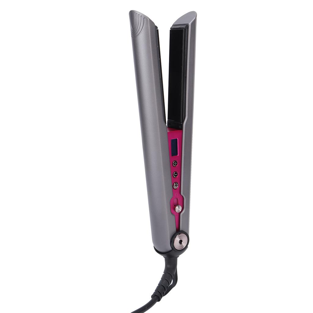 2 In 1 Hair Straightener Professional Heating Straightening Curling Flat Iron with LCD Display