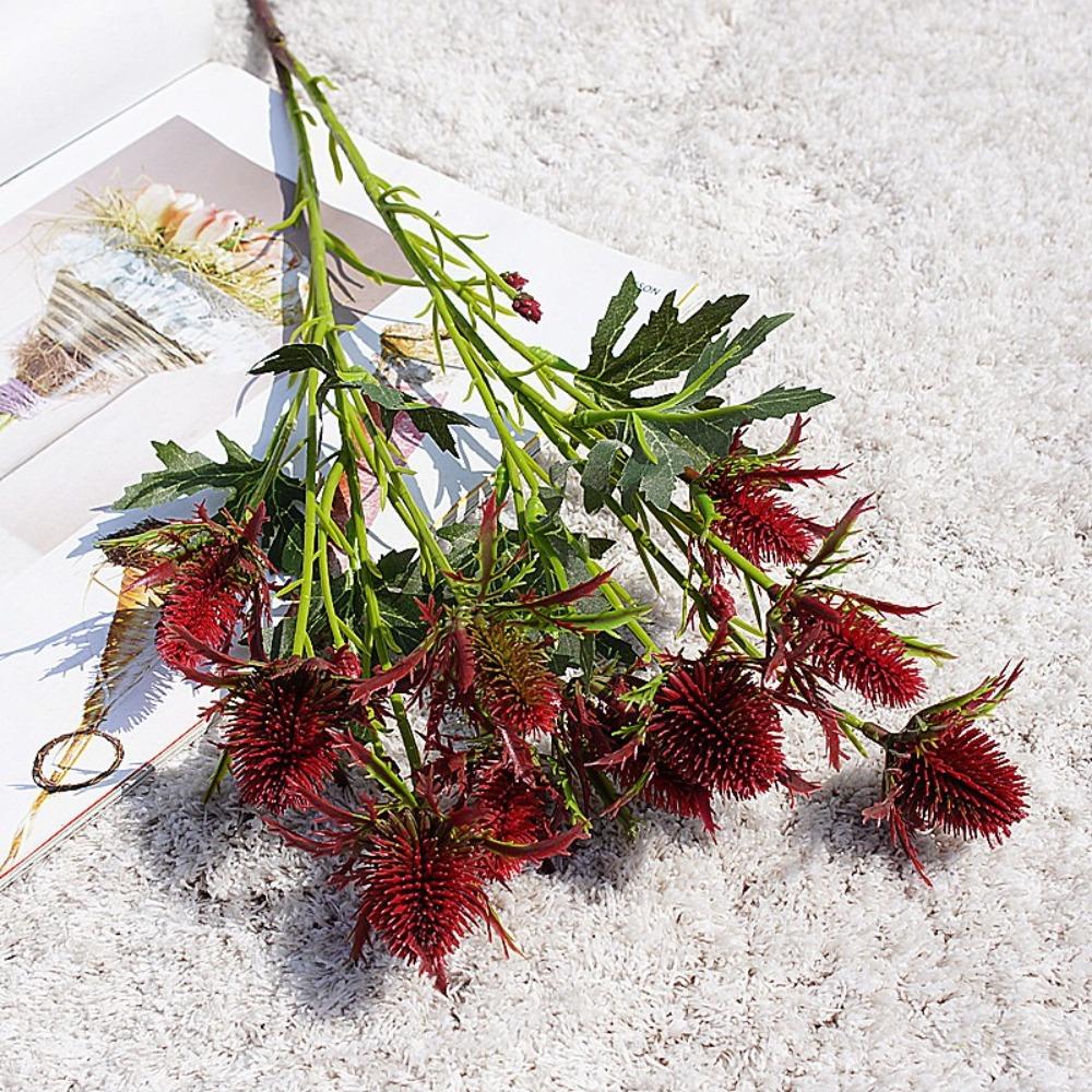 Искусственная ветка морского падуба с эффектом реального прикосновения, ручная работа, искусственные цветы, декор для свадебной вечеринки