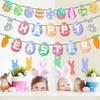 Easter Party Decoration Easter Egg Banner Flower Theme Set