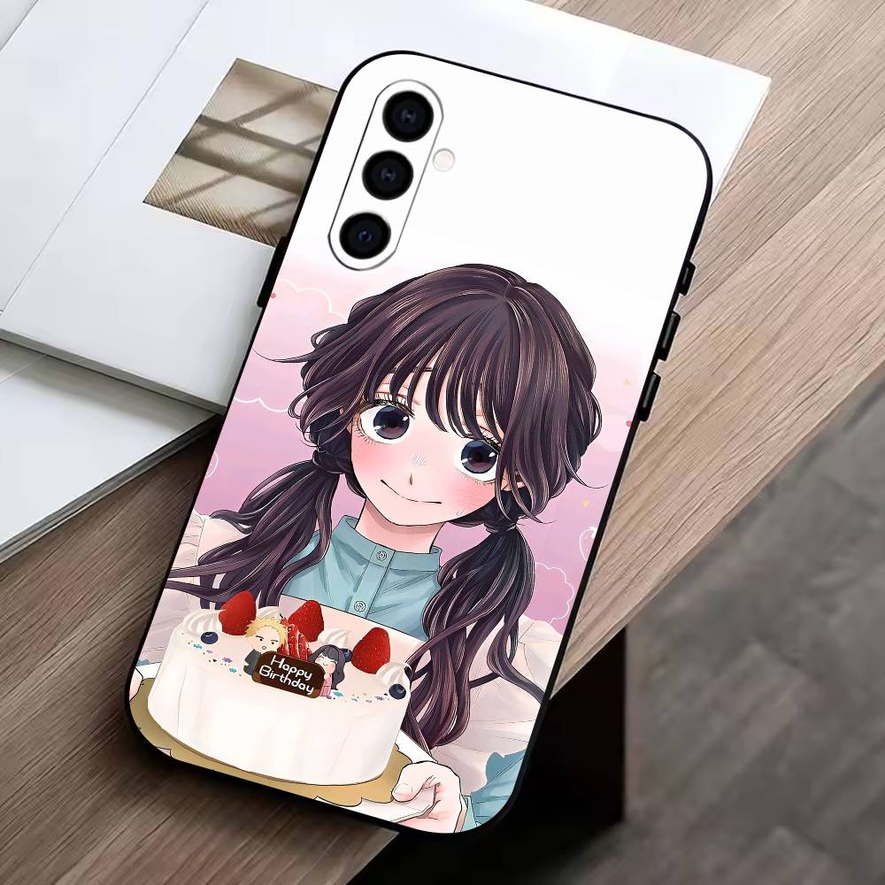 Kaoruko W-Waguri Чехол для телефона для Samsung Galaxy A73, A72, A71, A70, A53, A52, A51, Другие Мягкий черный чехол