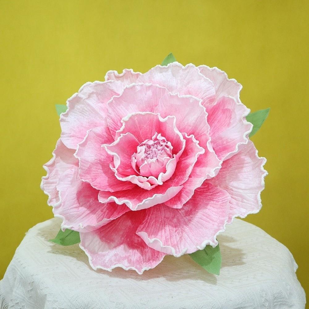 30cm Size Giant Velvet Peony Handmade Simulated Foaming Velvet Peony Wedding Decoration