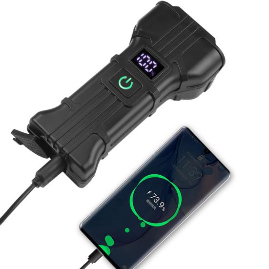 Супер яркий велосипедный фонарь с высоким люменом, цифровой дисплей, IPX4, водонепроницаемый перезаряжаемый светодиодный велосипедный фонарь для ночной езды