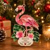 Christmas Tree Ornaments for Holidays Faux Stained Glass Ornaments, 2D Hummingbird Dachshund Highland Cow Decorative Living Room Hanging Decoration