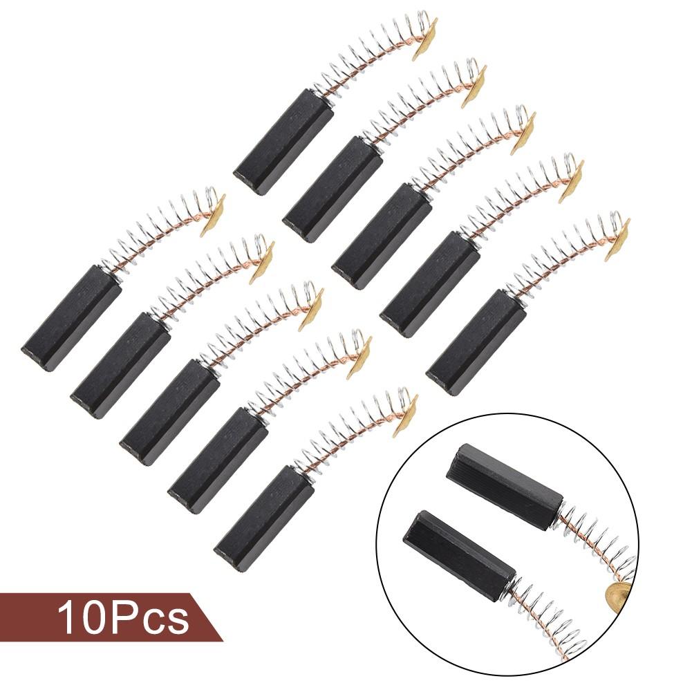 10pcs 6x6x20mm Carbon Brushes For Electric Motor Drill Angle Grinder New