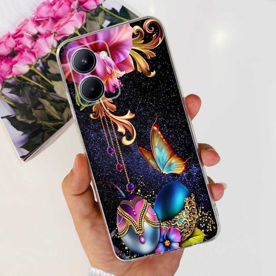 Для Realme C33 2023 Чехол Новый Модный Расписная Задняя Крышка Мягкий Силиконовый Чехол для Телефона Для Realme C33 C 33 RealmeC33 Fundas 6.5'' Сумки