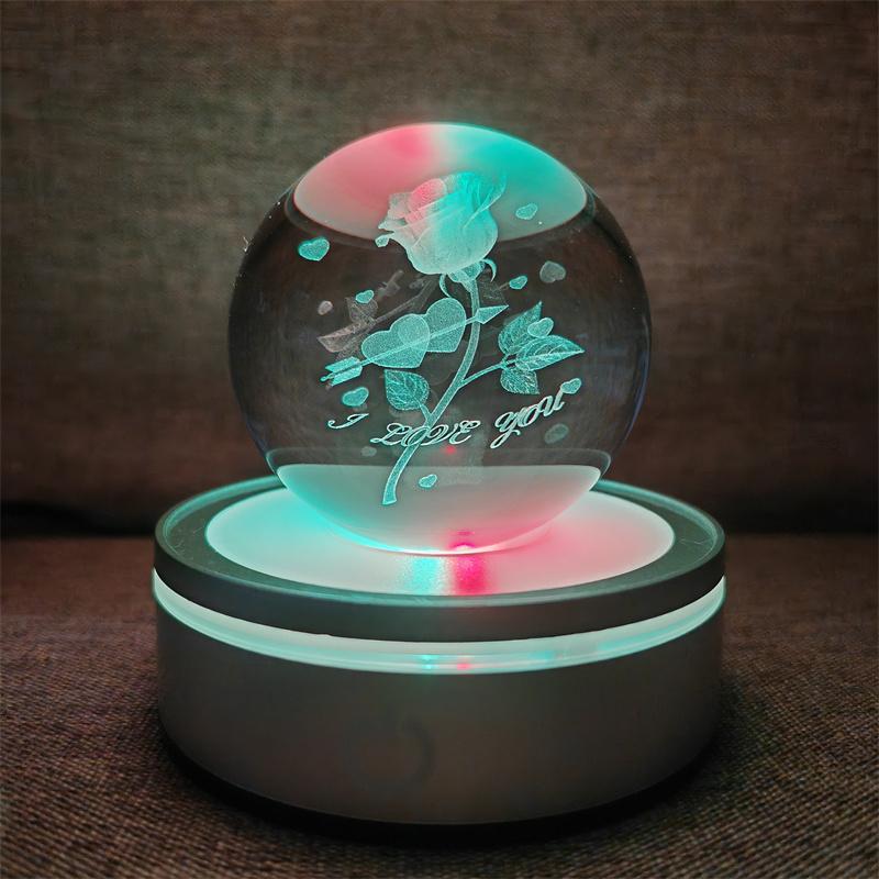 Солнечная система 3d хрустальный шар Хрустальный глобус Лазерная резка Хрустальный шар с шаровой подставкой Декоративные сферы планет Галактика Подарок на день рождения Украшения