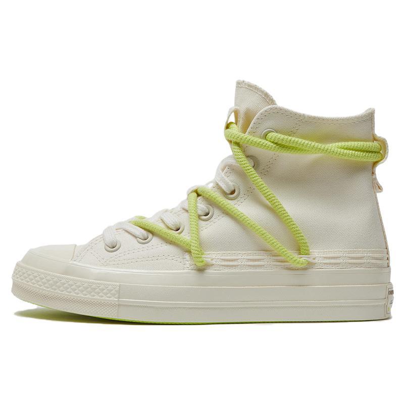 Converse Эспадрильи-высокие кеды 1970-х годов, удобные, унисекс, белые с зеленым