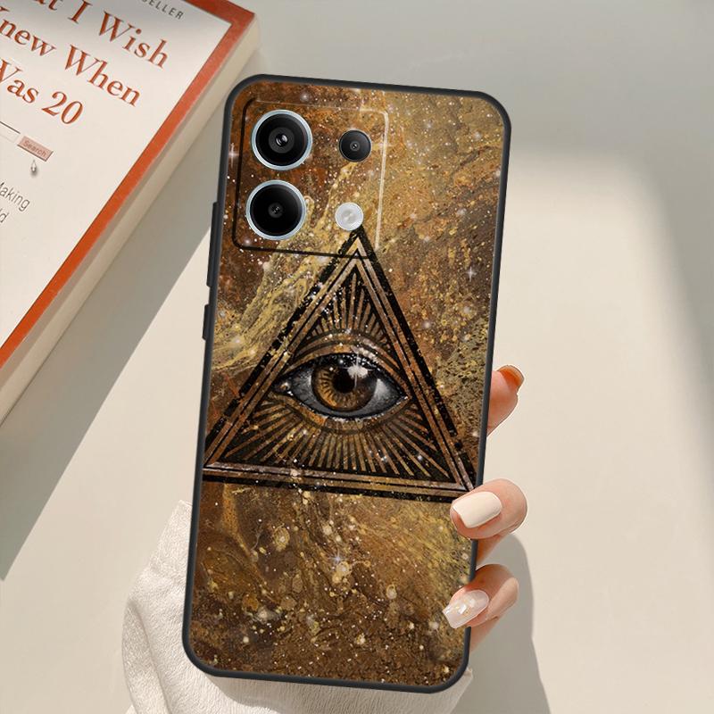 Чехол-футляр Illuminati Eye Occult Pyramid для Xiaomi Redmi Note 14 13 10 11 12 15 Pro Plus Чехол для Redmi 15 14C 12C 10C 13C 15C