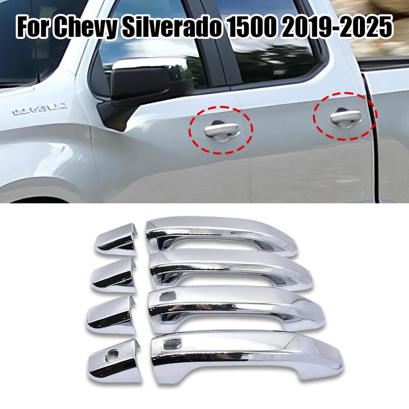 Для Chevrolet Silverado GMC Sierra 1500 -2025 Хромированные Накладки на Ручки Дверей Автомобиля Стайлинг Аксессуары