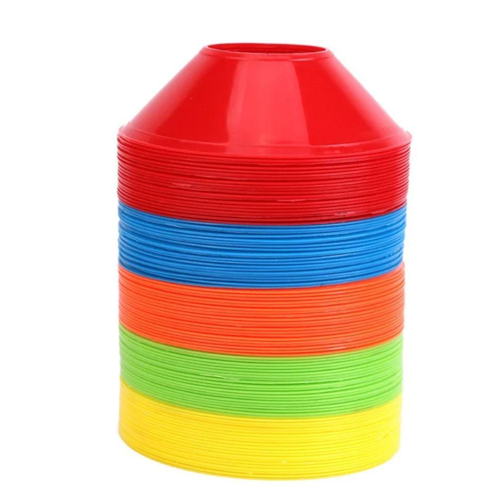 10pcs Disc Cone Set Soccer Training Sign Discs PE Pressure Resistant Cones Marker  Outdoor Training