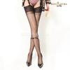 Luoying 0102 Plus Size Super Thin Nylon Thigh High Stockings - Retro European & American Style Lingerie