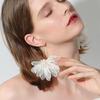 Handmade Multicolor Flower Long Earrings - European & American Holiday Style
