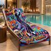 Custom Name Michael Jackson Beach Towel Personalized Text Soft Towel Swimming Travel Bath Gift