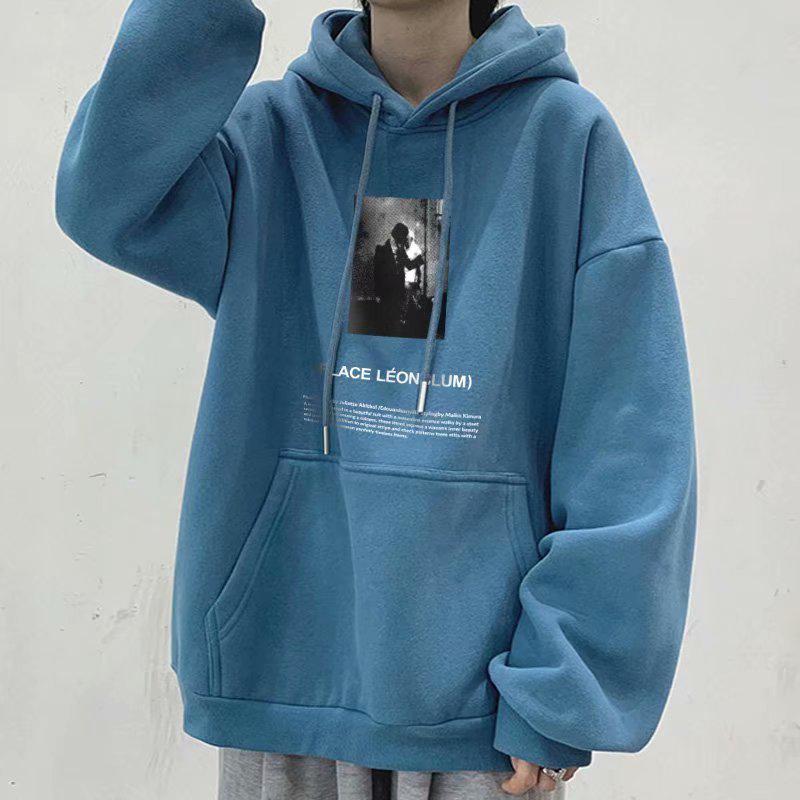 Boys' Oversized Heavyweight Hooded Sweatshirt - American Style, Autumn/Winter 2023 National Trend