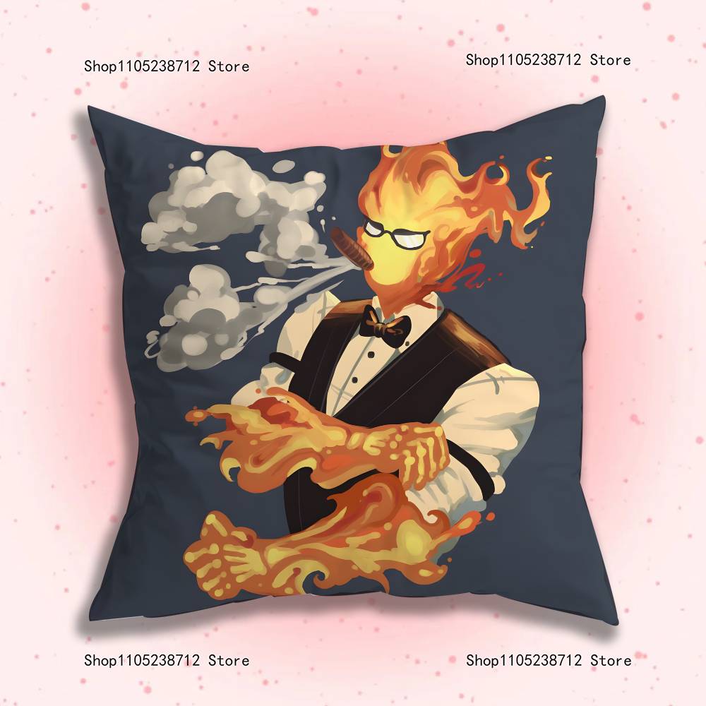 Grilby UUndertale Pillow Case Plush Fabric Soft Pillowcase Double Sided Print Sofa Cushion Cover Throw