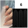 French Nail Stickers Hollow Out Decoration Stereoscopic Self-Adhesive Nail Accessories Diy Accessorie Nail Art Enthusiasts
