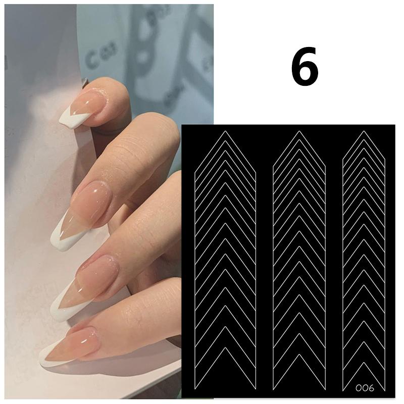 Французские наклейки для ногтей, полые украшения, стереоскопические самоклеящиеся аксессуары для ногтей, аксессуары для самостоятельного изготовления, любители нейл-арта