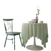National Style Cotton Embroidered Tablecloth Waterproof and Oil-proof Ruffle Tea Table Coffee Tablecloth High-end Tablecloth