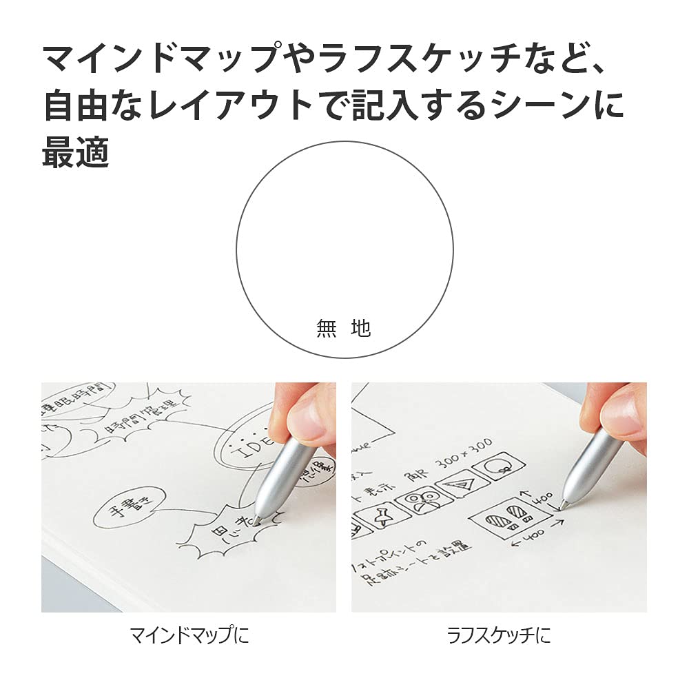 KOKUYO Campus Notebook Adult Campus Plain A5 80 Sheets 5 Pack Gray No-108W-MX5SET