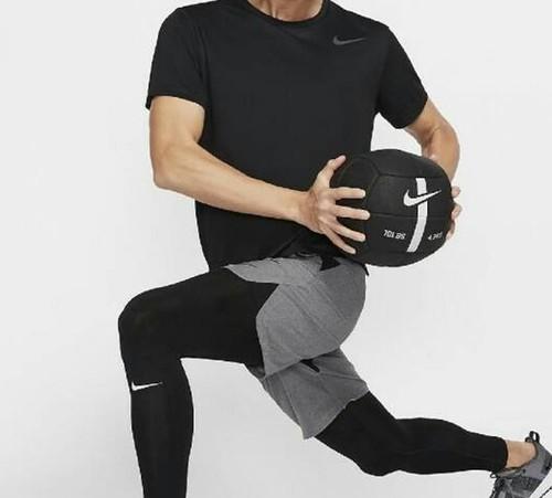 Nike Мужская черная однотонная футболка с логотипом
