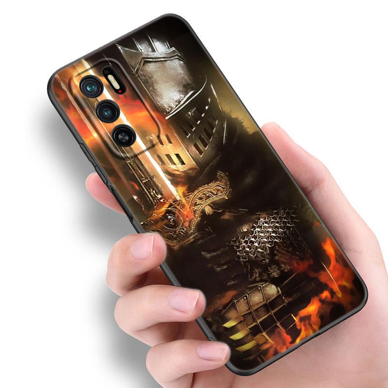 Игровой черный силиконовый чехол для телефона Dark Souls для Xiaomi Redmi Note 10 11 11S 12 13 4G 8 9 11T Pro 5G Plus 8T 9S 10S 12S