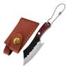 Mini Chef Knife Keychain with Sheath Knife Sharpener Multi-functional Pocket for Package Opener Box Cutter Letter