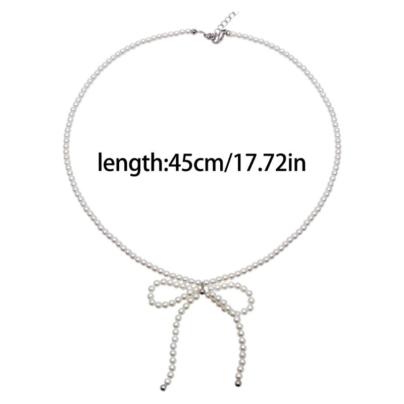 Elegant Butterfly Necklace Fashion Bead Bow Choker Charm Adjustable Neckwear Unique and Delicate Jewelry Accessory