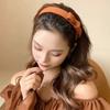 Нескользящие корейские обручи для волос, однотонные резинки для волос с бантом, модные повязки на голову с бантом для вечеринки