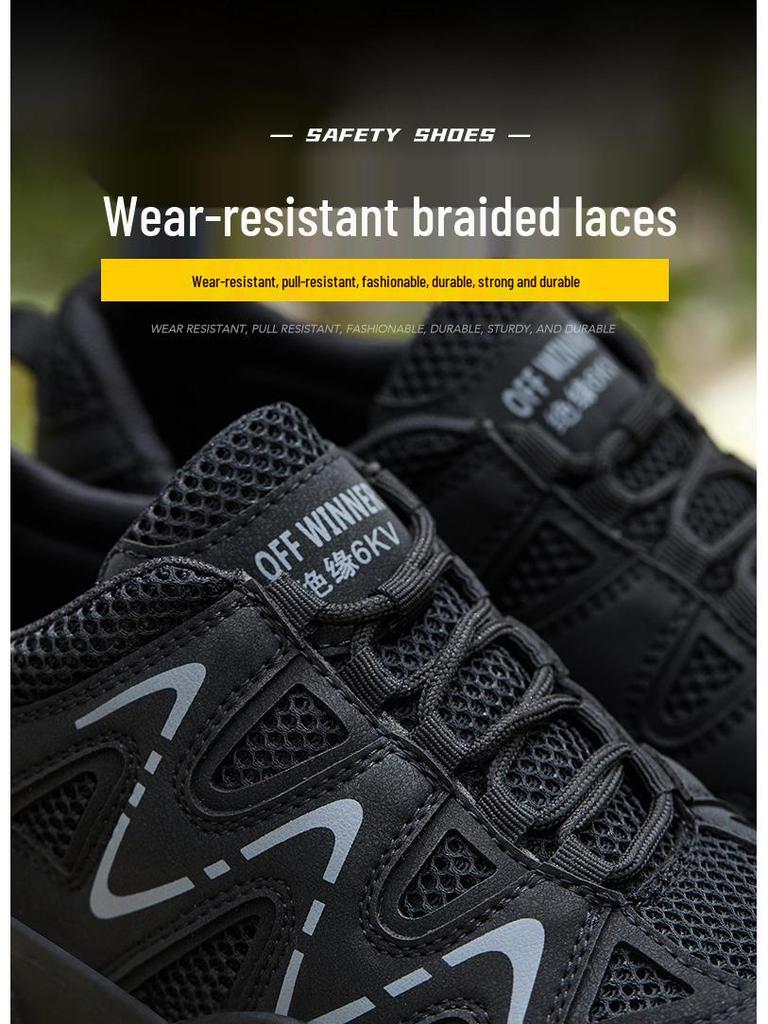 Unisex Lightweight Safety Shoes: Anti-Smash, Anti-Puncture, Insulation, Breathable, Odor-Resistant Protection for Cross-Border Labor.