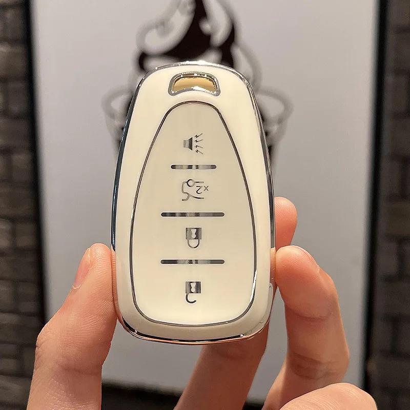 Новый чехол для автомобильного ключа из ТПУ с 4 или 5 кнопками для Chevrolet 2017-2019 Chevy Malibu Camaro Cruze Traverse Sonic Volt Bolt Equinox