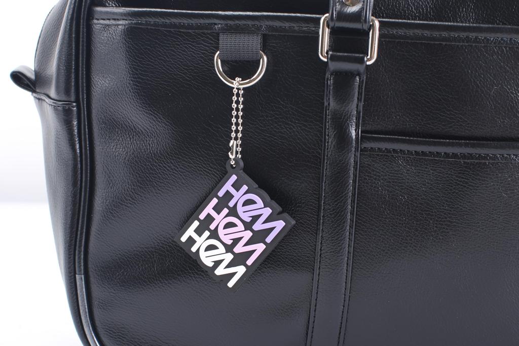 Besty School Bag for High School Boston Synthetic Large Comes with Charm x Lavender [HEM] Girls, Bag, Leather, Capacity, Lightweight, Unisex, Cute,