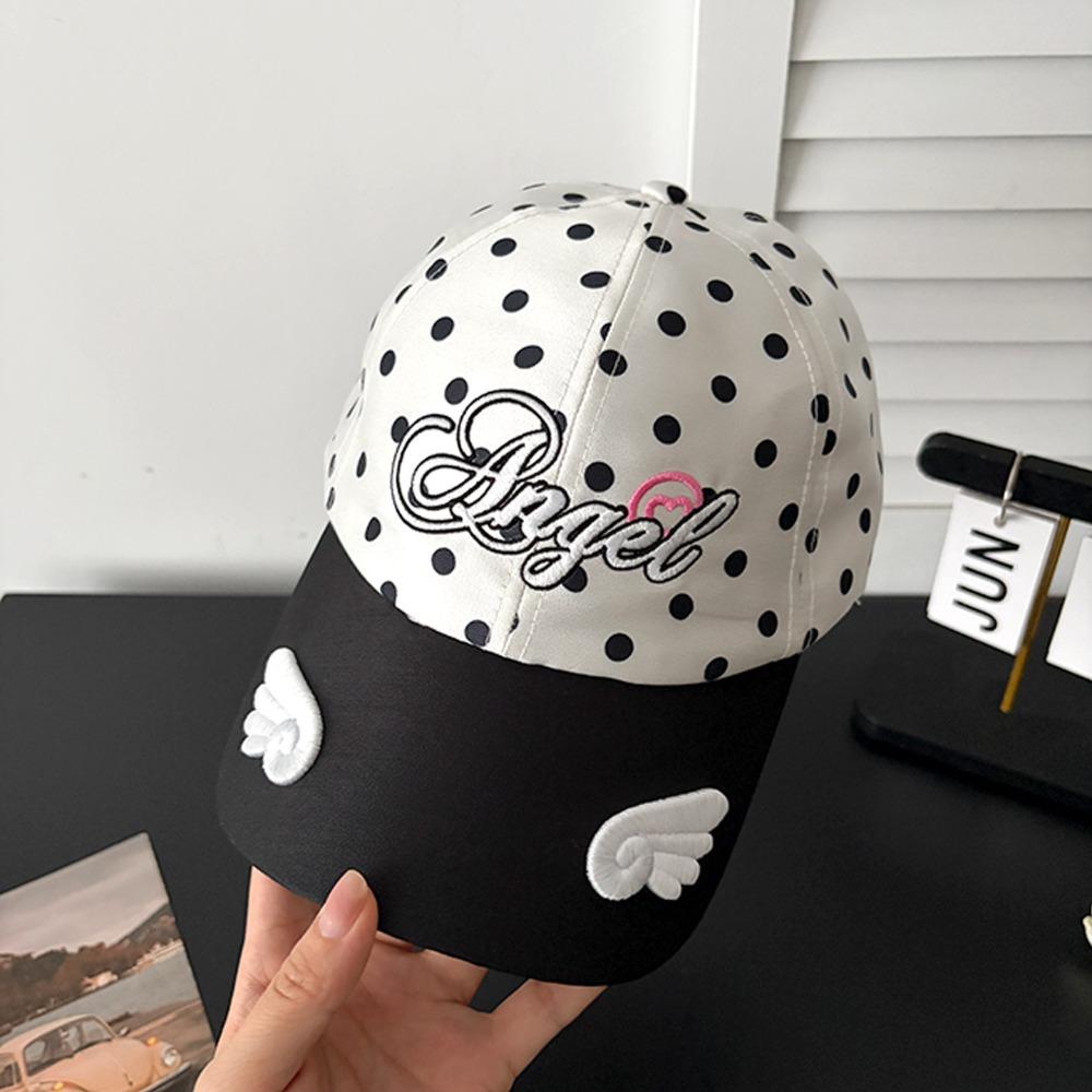 Cotton Baseball Hat Polka Dot Sun Hat Fashion Peaked Cap