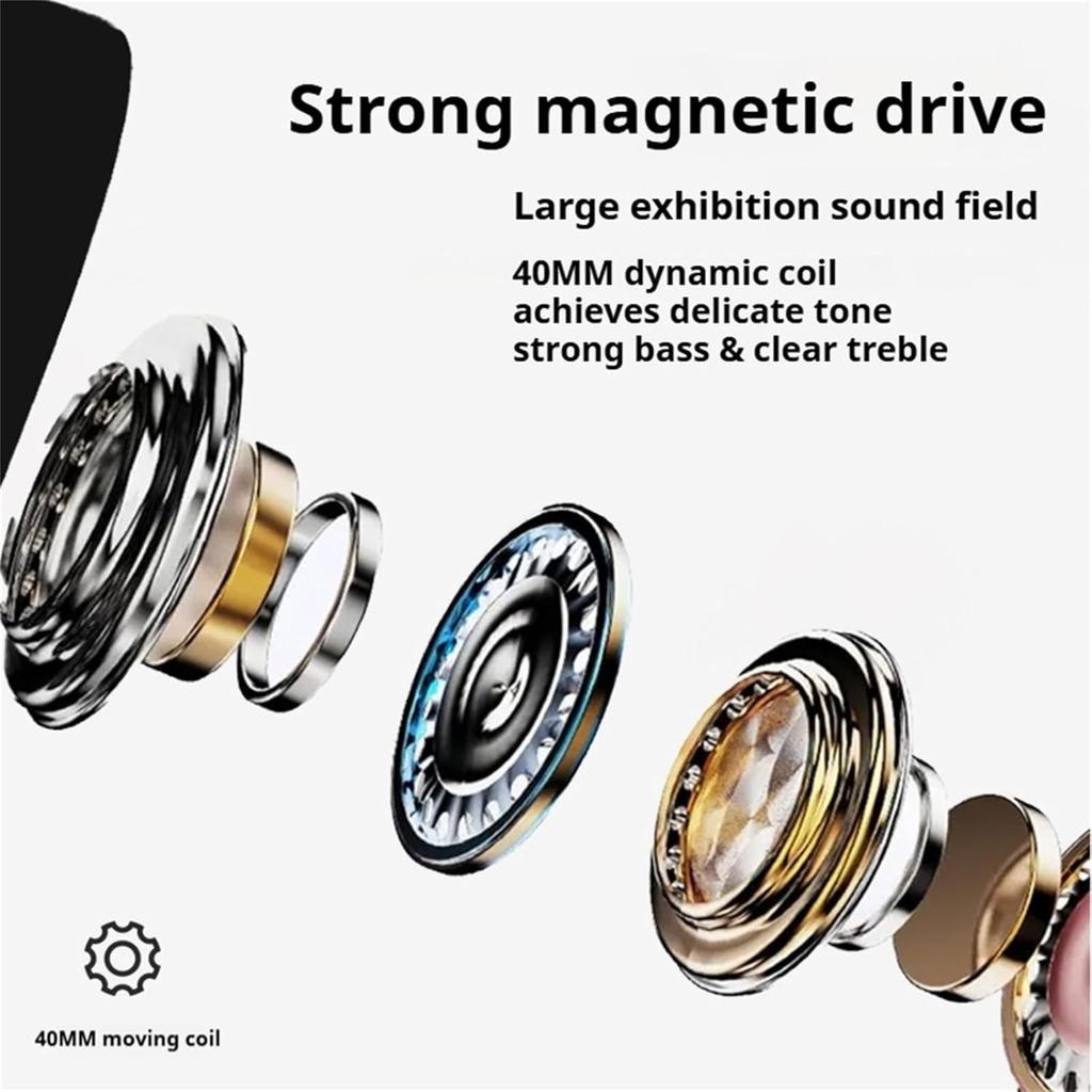 Беспроводные наушники Bluetooth с кабелем/беспроводной связью, шумоподавление, легкие, удобные и складные, Bluetooth 5.3, беспроводные игровые наушники