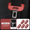 1/2pcs Car Leather Safety Belt Buckle Plug Protective Covers Interior Accessories For Jeep Grand Cherokee Patriot Renegade AMP1