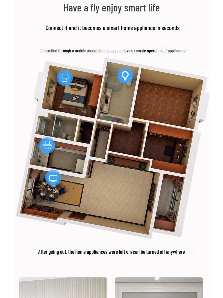 Умный 63A 1P WiFi Автоматический выключатель с беспроводным пультом дистанционного управления для умного дома