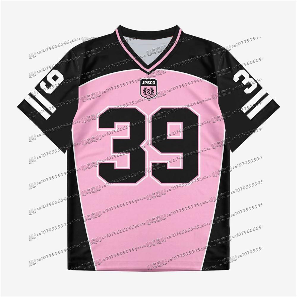 American Style Hot Selling Retro Printed Pattern Jersey t-Shirt Fashionable Sportswear Short Sleeved Summer Women's Party Top