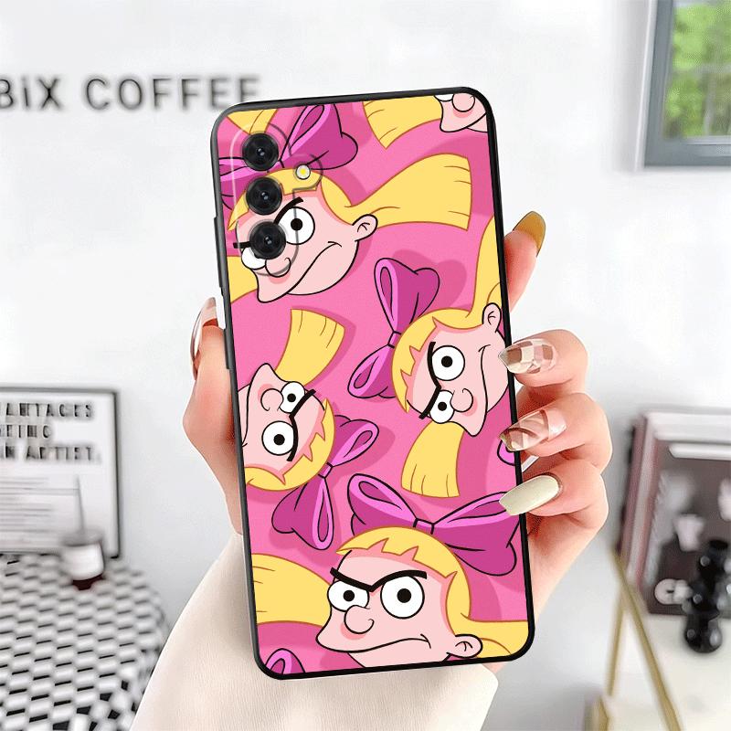 Мультяшный чехол для телефона Хей Арнольд Хельга Мягкий для Samsung A17 A37 A57 A16 A26 A36 A56 A15 A25 A35 A55 A14 A24 A34 A54 A13 A23 A33 A53
