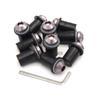 10Ps Motorcycle 5mm Windscreen Windshield Bolts Screw Nut Fastener Kit For HONDA Moto Shadow 600 750 Goldwing Gl1800