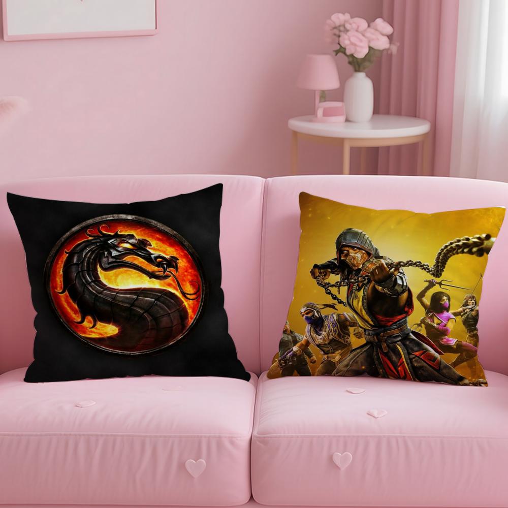M-Mortal Kombat Наволочка Удобная Двусторонняя Наволочка Идеально для Автомобиля Дивана Спальни и Других Мест
