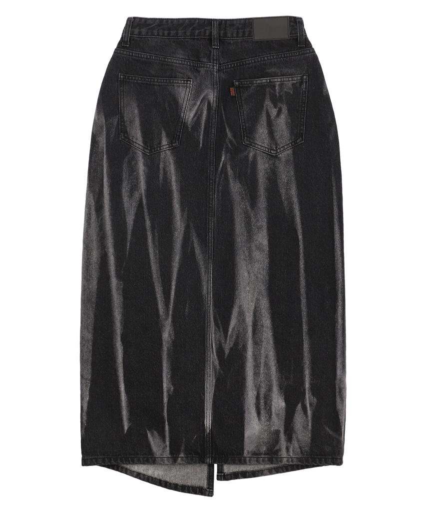 Field Walker Point Brush Long Skirt [Black]