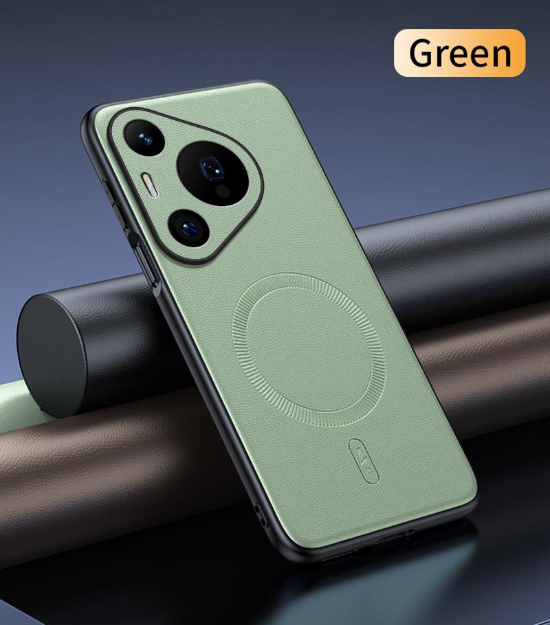 Чехол для Huawei Pura 70 Магнитная кожаная защитная крышка для Huawei Pura 70 Высокое качество Защита от отпечатков пальцев Нескользящий ПК+ТПУ