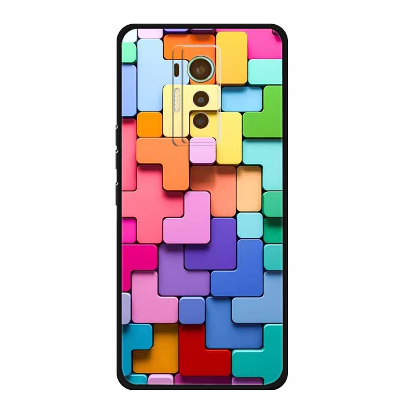 For Tecno Phantom X 2021 Case Luxury TPU Silicone Soft Cover Phone Cases for PhantomX 2021 AC8 Protection Cartoon Bumper Etui