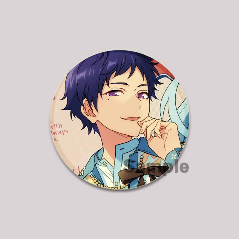 32/44/58 мм ансамбль звезд лацкан значок круглая аниме брошь Юдзуру Фусими значок для рюкзака одежда эмалированная булавка мультфильм косплей подарок аксессуар
