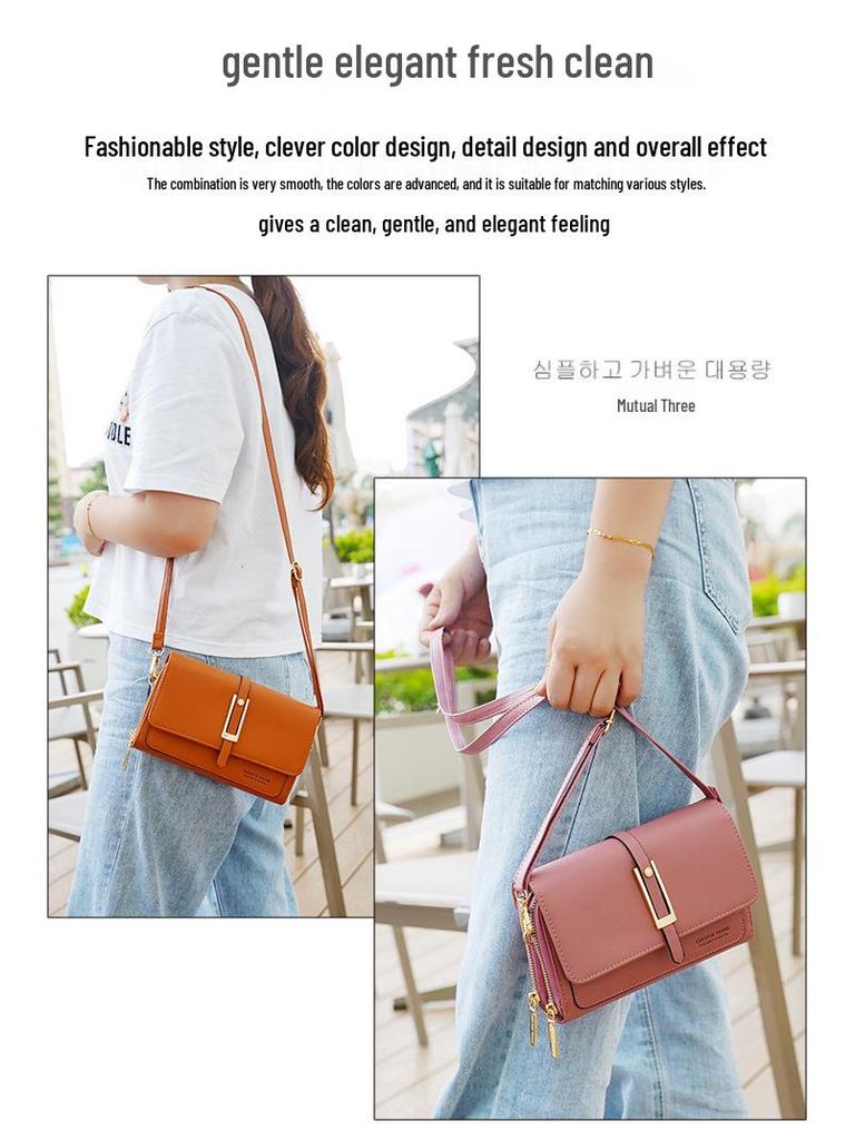 Городская минималистичная женская сумка-кошелек через плечо с отделениями для карт и отделением для телефона