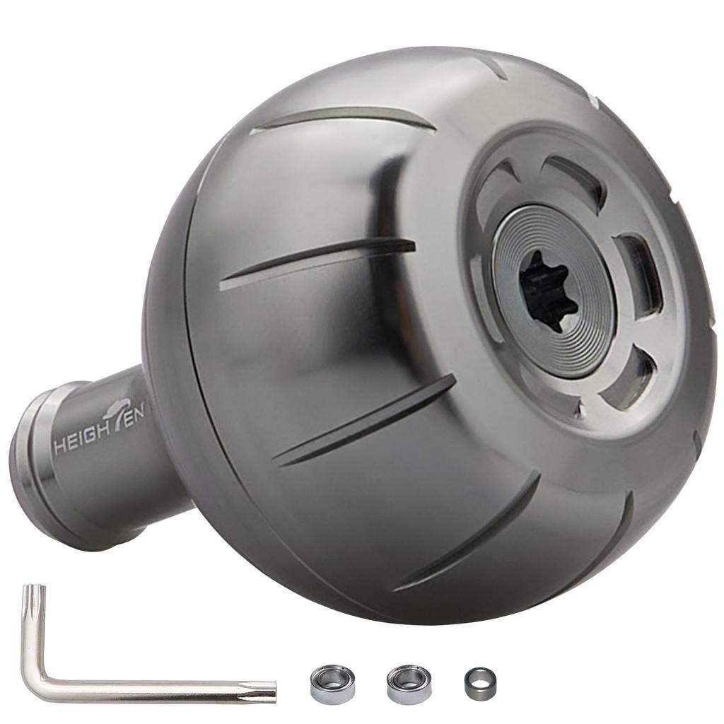 HEIGHTEN 38mm Reel Handle Knob Shimano Daiwa Universal Type Type Universal Gear Series Bearings Only (Shimano) A/B (Daiwa) S/L (Gunmetal (4mm